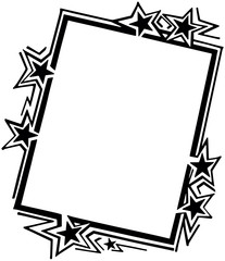 Ad Frame With Stars