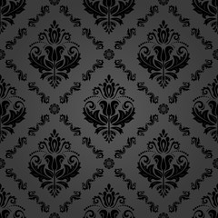 Orient classic pattern. Seamless abstract background with vintage elements. Dark orient background. Ornament for wallpaper and packaging