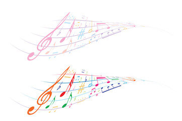 Fototapeta na wymiar music symbol background , Elements musical background music background vector