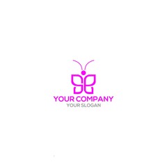 SE Butterfly Logo Design Vector