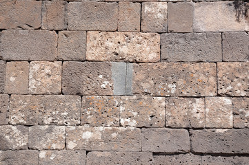 Ancient synagogue Umm el Kanatir in Golan Heights, Israel