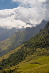 Obraz premium landscape of mountains and blue sky