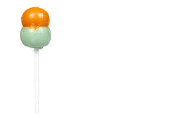Color lollipop, bright cool candy. Isolated background