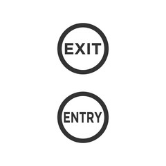 Exit Entry symbol icon vector illustration EPS 10