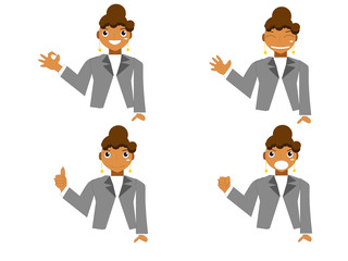 ビジネスウーマンのポーズ２