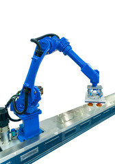 robotic arm for industry isolated on white