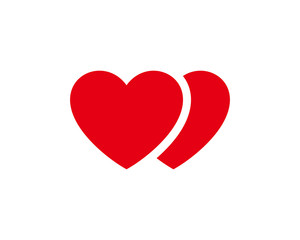 Heart icon symbol vector