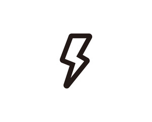 Lightning icon symbol vector