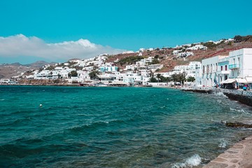 Obraz premium The beautiful city of Mykonos 