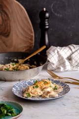 Creamy mushroom chicken
