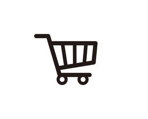 Shopping trolley icon symbol vector