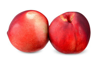 Nectarine isolated on white clipping path