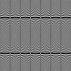 Seamless geometric op art pattern. Lines texture.
