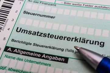 Umsatzsteuererklärung Finanzamt Deutschland