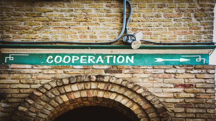 Street Sign to Cooperation