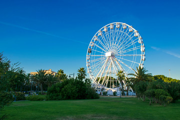Ferris wheel of Olbia, Sardinia