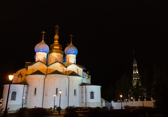 The Annunciation Cathedral in the Kazan Kremlin. Kazan city, Tatarstan republic, Russia.