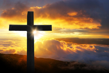 Crucifixion of the crucifixion on the mountain jesus christ