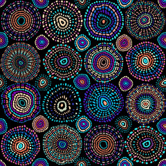 Fototapeta premium Vector mosaic art pattern. Curved mosaic image