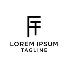 initial letter logo FT, TF logo template 