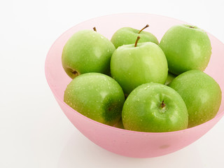 green apples in a bowl