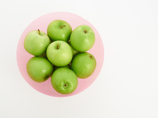 green apples in a bowl