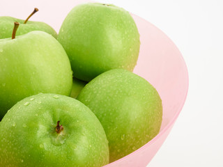 green apples in a bowl