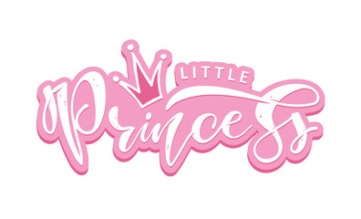 Little Princess - Prince - cute hand drawn doodle lettering poster banner art postcard © jane55