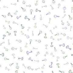 Seamless vector pattern with Keys. Texture for textile, wallpaper and backdrop