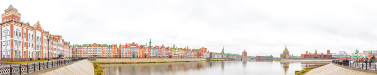 Fototapeta premium Bruges embankment, Yoshkar-Ola city, Mari El Republic, Russia