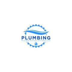 Obraz premium Plumbing service logo design - modern logo