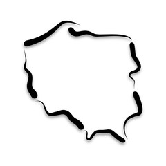Mapa Polski - kontury © robert6666