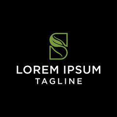 Green Letter S With Leaf Logo