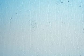 Rain drops in the mirror