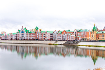 Bruges embankment, Yoshkar-Ola city, Mari El Republic, Russia