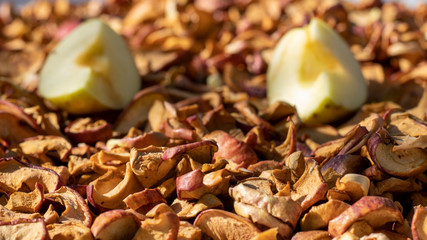  piece of cut red dried apples