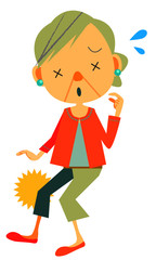 シニア　女性　ひざの痛み