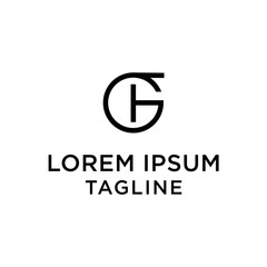 initial letter logo GF, FG logo template