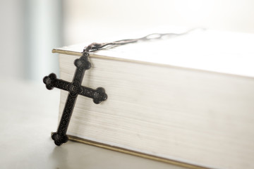 Obraz premium The Cross and the Back, Bible, Jesus Christ