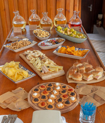 wine and cheese platter