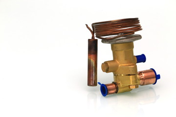 The thermal expansion valve use for control the refrigerant.