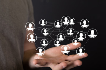 group -Stack of hands showing unity and teamwork 3d.
