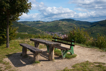 Fototapeta premium Blick von der Mondhalde im Kaiserstuhl