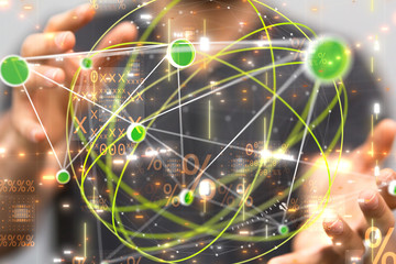 group of people talking in social network.