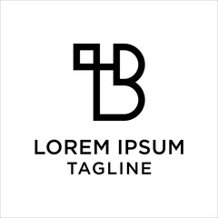 Obraz premium initial letter logo IB, BI logo template