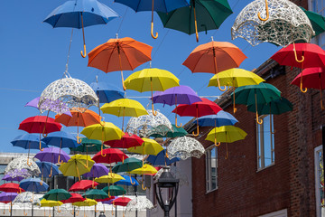 Umbrellas hanging