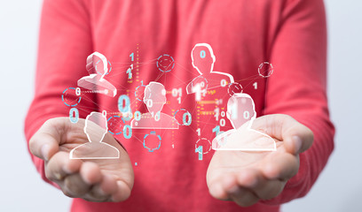 group of network people - Business and contact