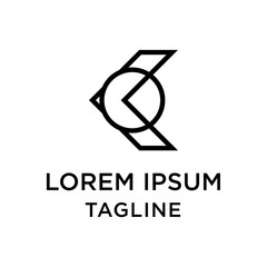 initial letter logo KO, OK logo template 