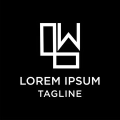 initial letter logo LW, WL logo template 