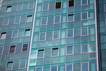 Windows of a new apartment building